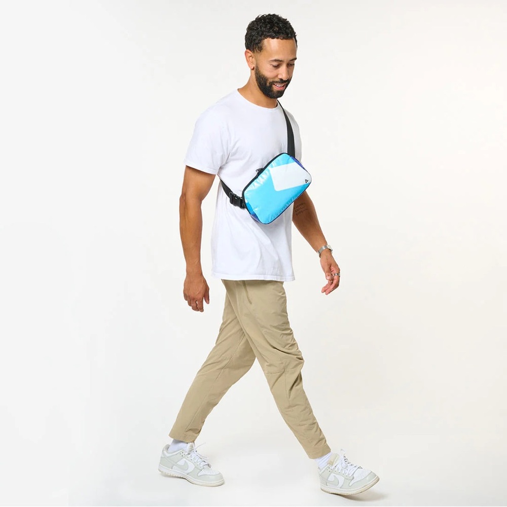 Aqua Crossbody Sling Bag - Unbranded